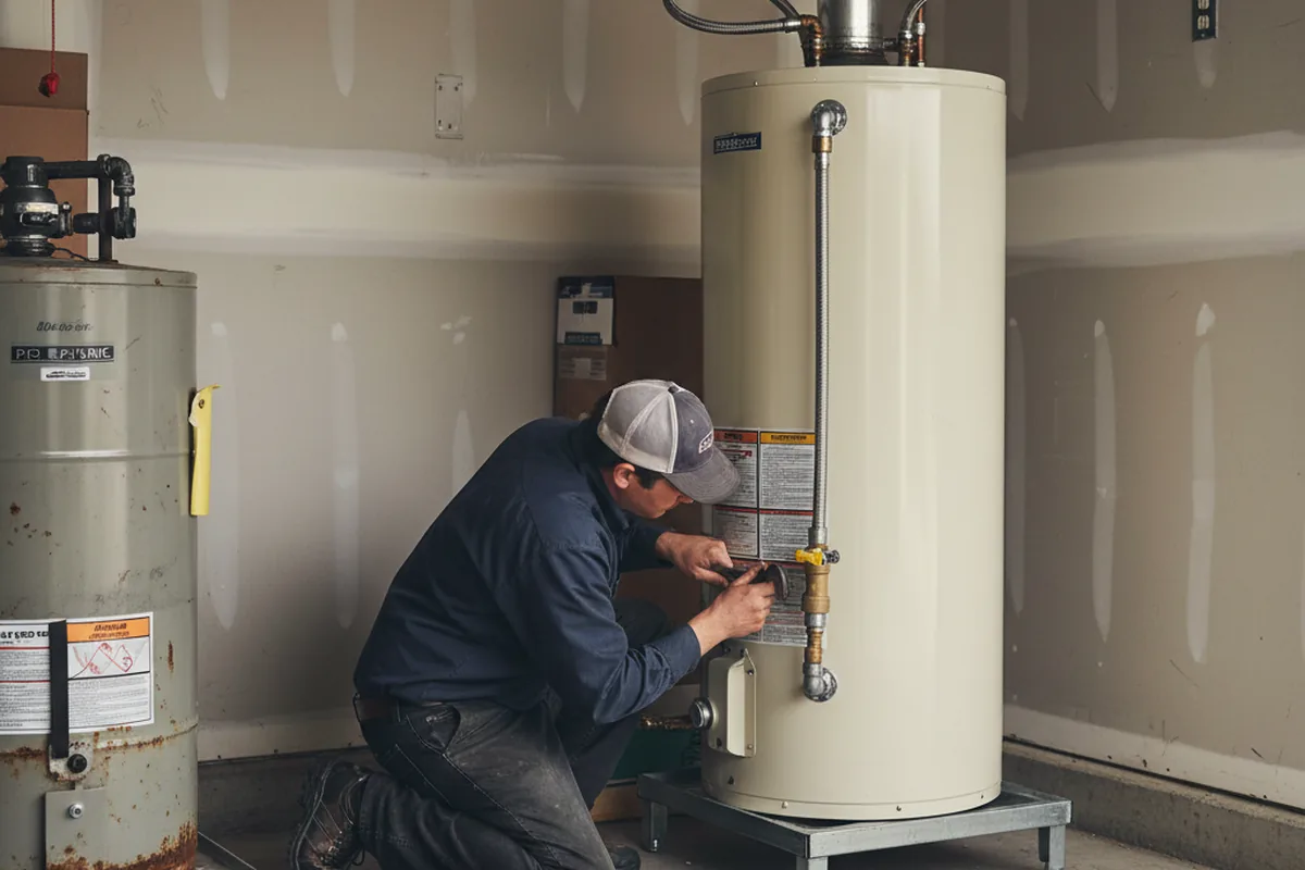 Water heater and shutoff valve replacement in Gualala