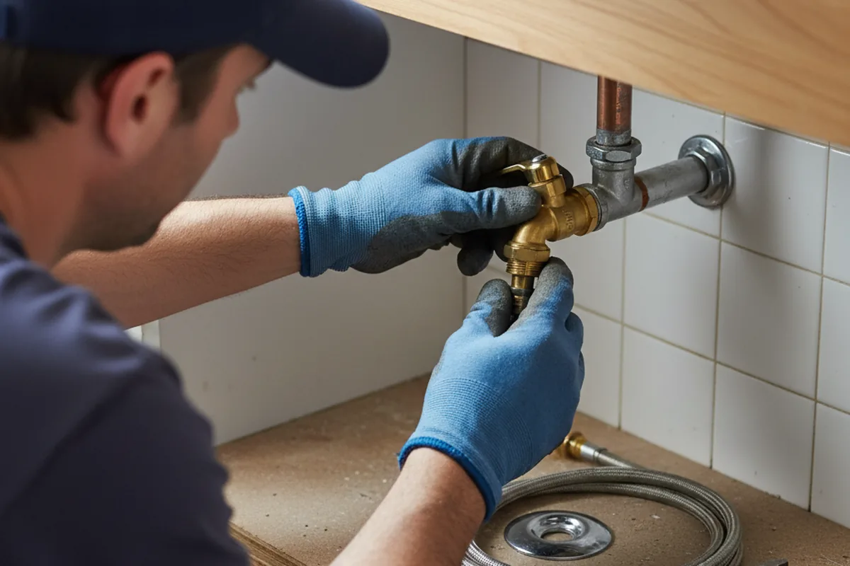 Shutoff valve and fitting work during Emergency Plumbing in Gualala